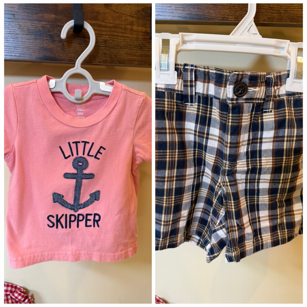 ⚓️ Little Skipper ⚓️ Baby Gap Carter's Toddler Boys Shirt and Shorts Set